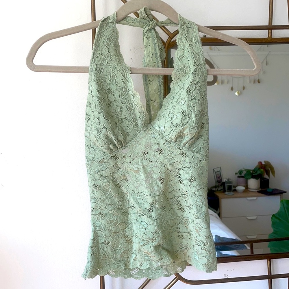 Lace halter